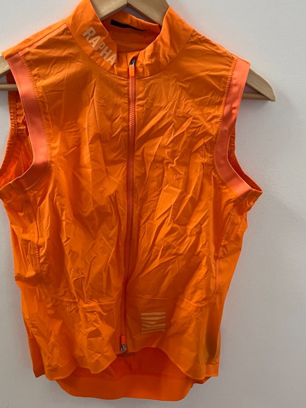 Rapha Women's Orange Pro Team Lightweight Gilet Size Medium